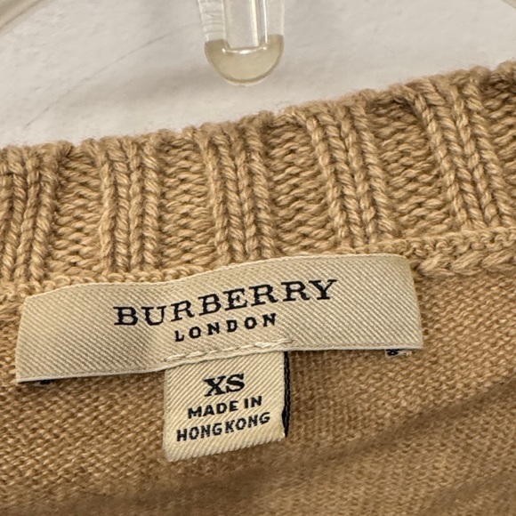 Burberry Tan Crew Neck Sweater - Picture 4 of 5